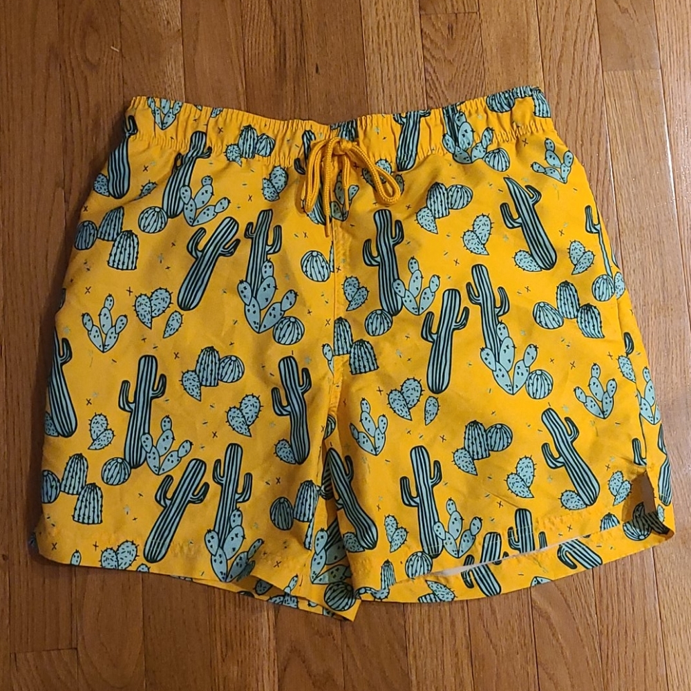 NEVER WORN Cactus-Print Swim shorts